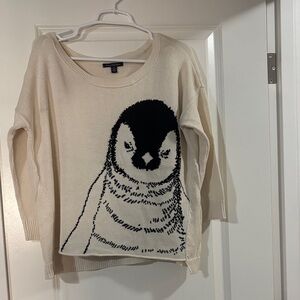 American Eagle Outfitters Cream Knit Sweater